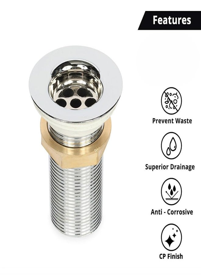 COSWARE وصلة تصريف مياه شديدة التحمل من الفولاذ المقاوم للصدأ من الدرجة 304 من COSWARE مقاس 4 بوصات لحوض الغسيل | تصميم فريد بنظام غسالة مزدوجة، وصلة تصريف مياه شديدة التحمل لحوض الغسيل (عبوة من قطعة واحدة) - Image 3